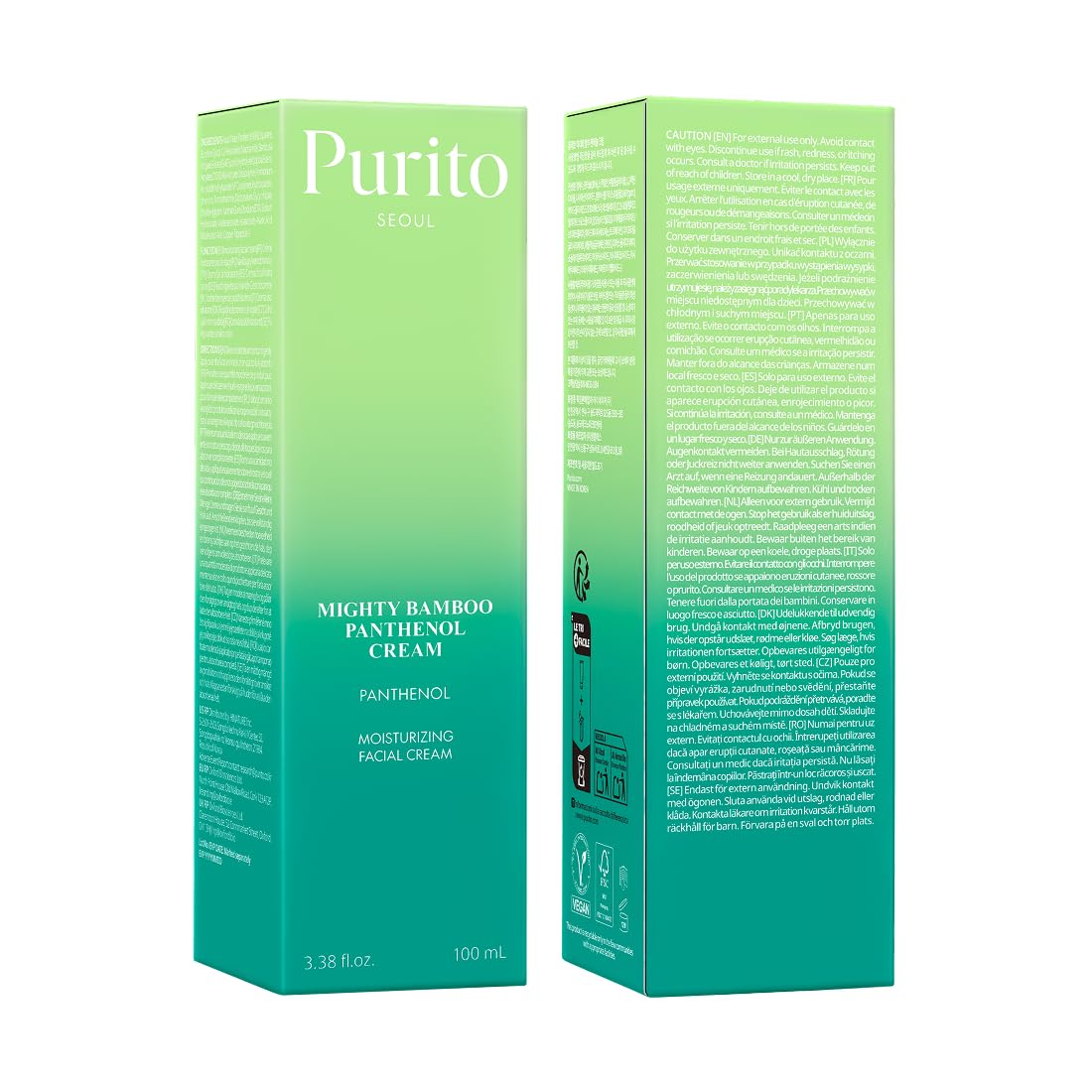 Purito Mighty Bamboo Panthenol Cream – 100 ml