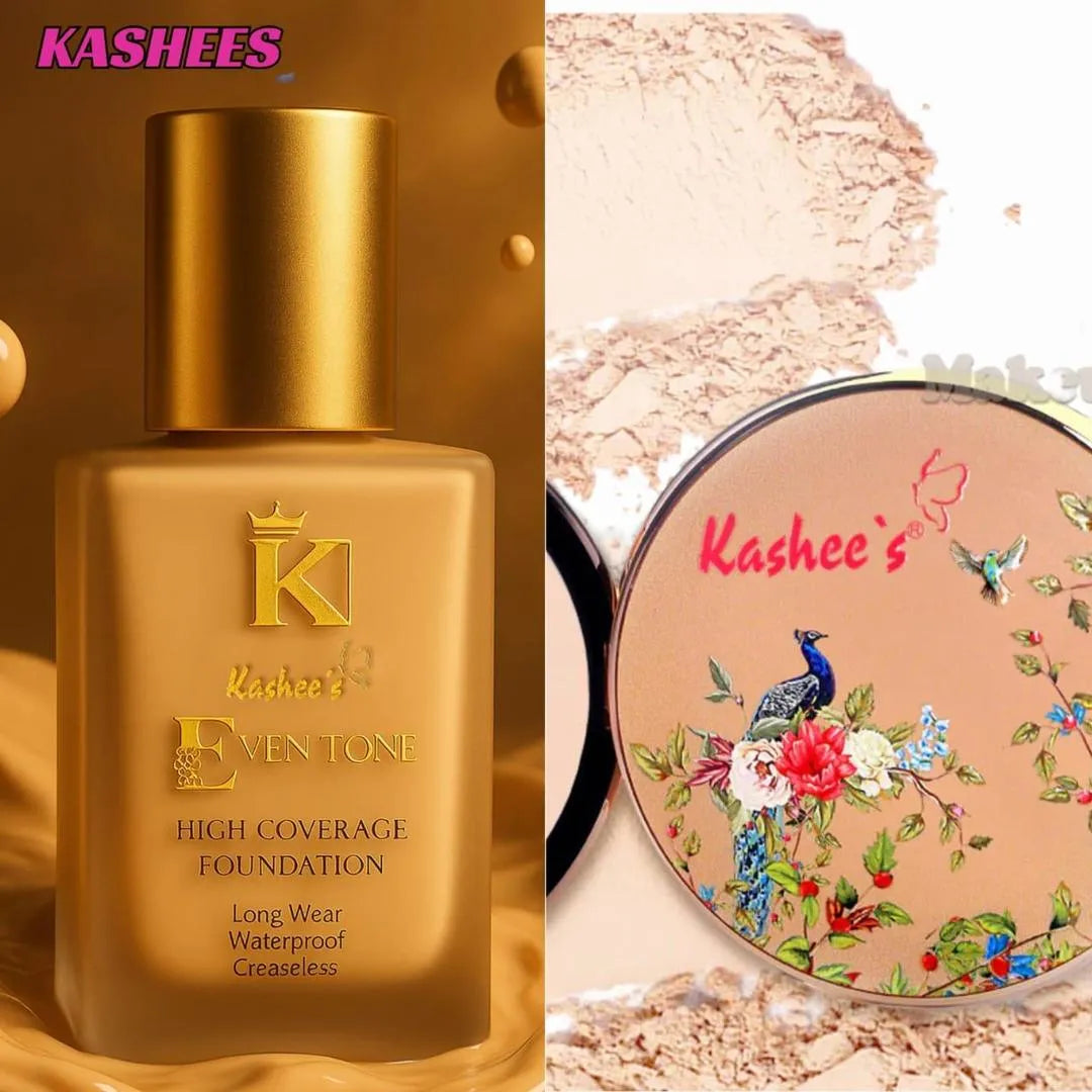Kashee's High Coverage Foundation & Powder Set (Buy 1 Get 1 Offer is Live)