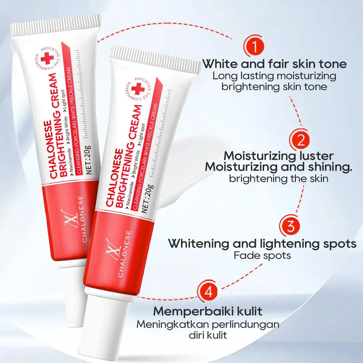 CHALONESE Brightening Cream گر 7 دن میں نتائج نہ ملیں تو مکمل رقم واپس