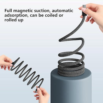 Braided Magnetic 66W Charging Cable