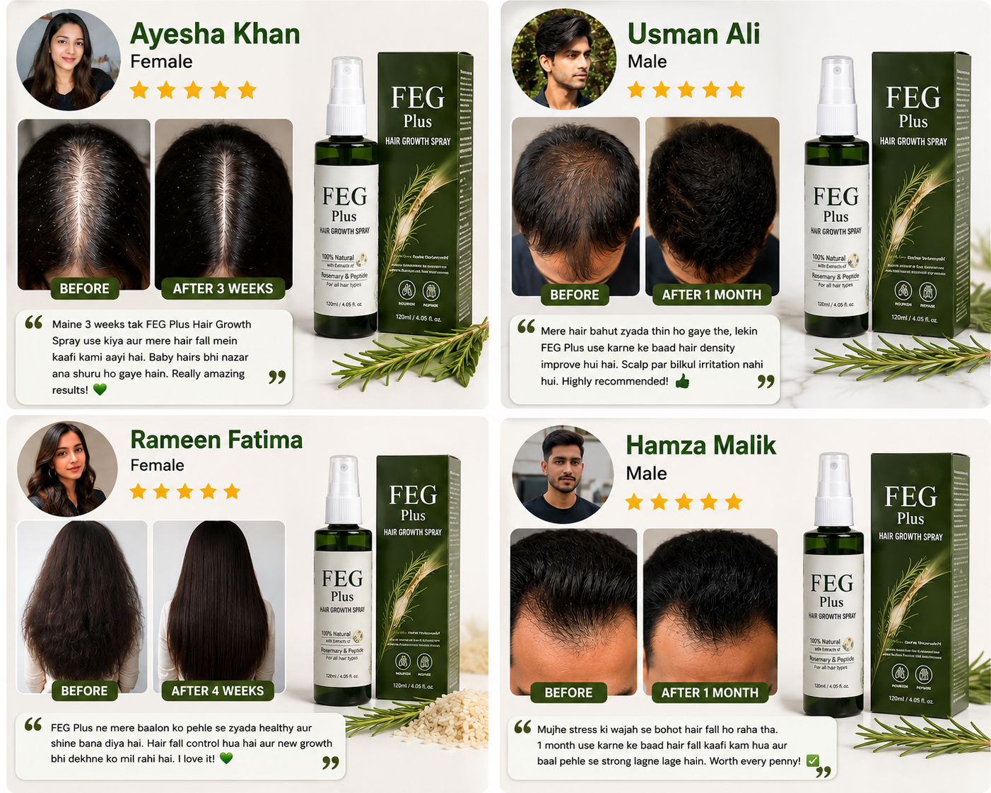 FEG Plus Hair Growth Spray [BUY 1 GET 1 FREE]