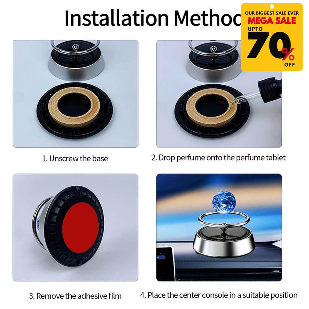 Revolving Planet Solar Car Air Freshener