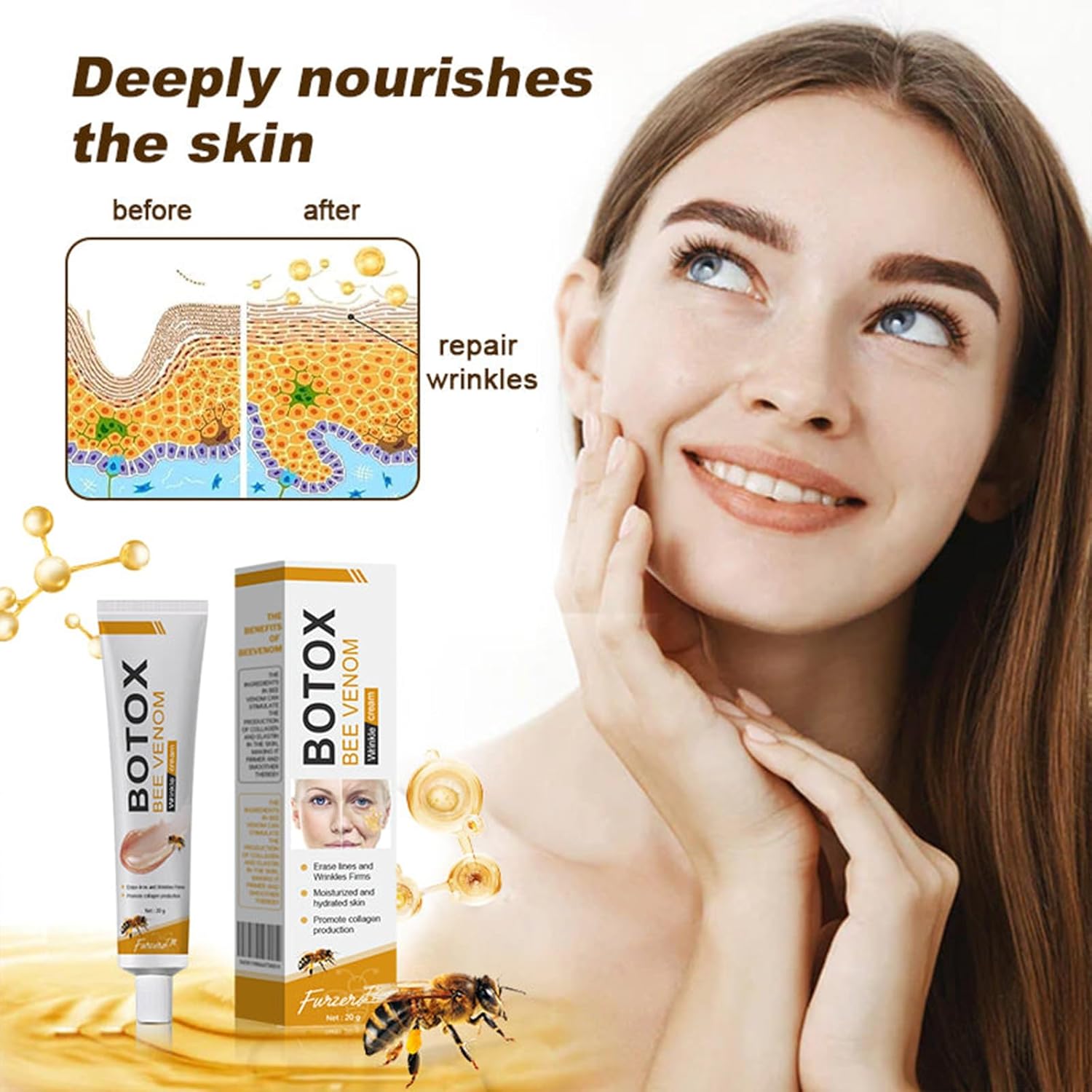 Bee Venom Wrinkle Repair Cream 🐝✨