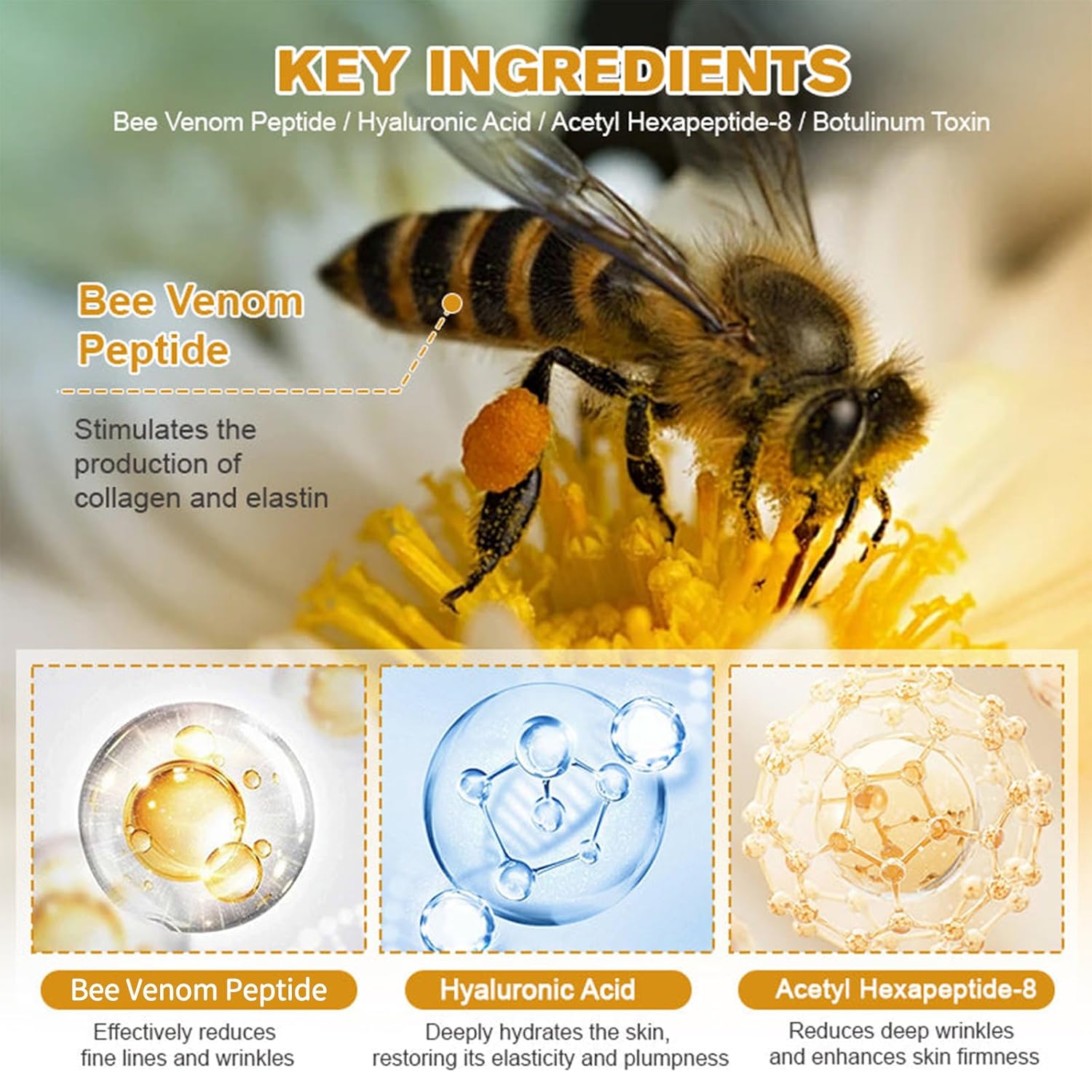 Bee Venom Wrinkle Repair Cream 🐝✨
