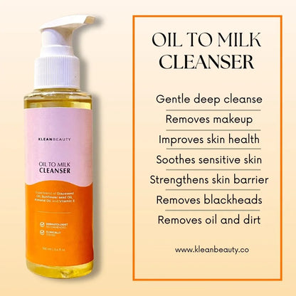 Oil to Milk Cleanser 🧡